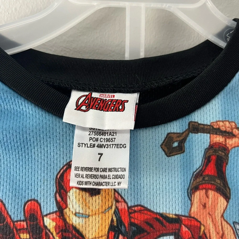 Marvel Avengers Boys Tank & Shorts Set | Size 7 | Superhero Outfit | NWT - Picture 3 of 3